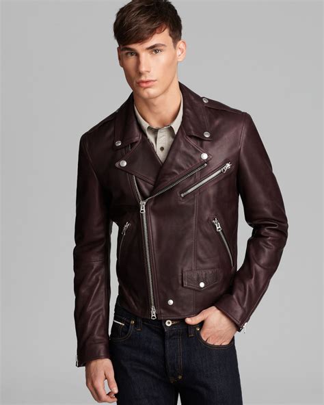 men's burberry leather jacket|burberry bomber jacket men's.